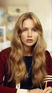 Jennifer Lawrence 70s Fringe Hair Styles Long Hair Styles Hair Inspiration