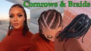 Find our cornrows collection on this board. Cornrows Braids Protective Style No Added Hair Natural Hair Styles Youtube