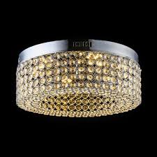 Looking for something less permanent? Drum Living Room Flush Mount Light Fixture Amber Crystal Led Antique Ceiling Lighting White Warm H6 X D12 Beautifulhalo Com
