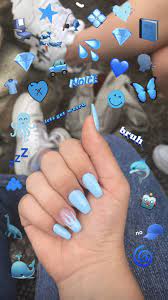 My Nails Nails Blue Nails Blue Acrylic Nails