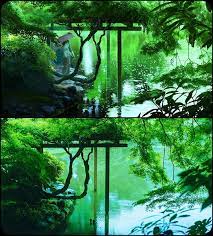 The Magic Of The Internet Garden Of Words Animation Background Anime Vs Real Life