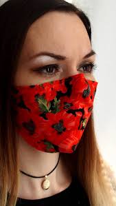 Anatomické antibakteriálne dizajnové rúško s časticami striebra