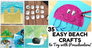 Huge sale on arts crafts preschoolers now on. 35 Easy Prek Beach Crafts For Kids Look We Re Learning