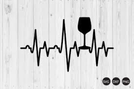 Download Wine Glass Heartbeat Svg Wine Svg Heartbeat Svg Crella