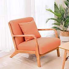 Amazon Com Joybase Lounge Arm Chair Mid Century Modern Accent Chair Wood Fram Mid Century Modern Accent Chairs Wood Frame Arm Chair Mid Century Modern Chair