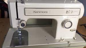 Next, you need to place the thread on the spool pin. Kenmore Model 158 Sewing Machine Threading The Needle Youtube