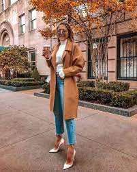 40 Ways To Look Stylish With White Heels Ideas Cropped Jeans Outfit Fall Fashion Coats Fashion