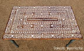 Search for stencil stencils that are great for you! Indian Inlay Stenciled Table Domestic Imperfection
