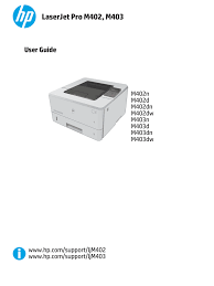 Save the driver file somewhere on your. Laserjet Pro M402 M403 User Guide M402n M402d Manualzz