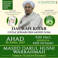 Check spelling or type a new query. Daurah Kitab Bersama Ustaz Johari Mohd Som Edisi April