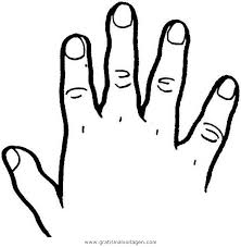 Linke Hand Zum Ausmalen
