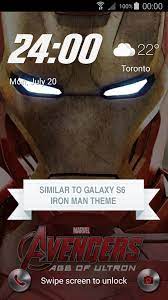 Grab the avengers iron man theme apk file for your samsung device installation is easy see tutorial on how to install themes here. Lock Screen Inspired Iron Man For Android Apk Download