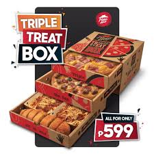 Pizza Hut S Triple Treat Box For Only Php599 Aug 23 To 26 2019 Restaurant Recipes Famous Pizza Hut Triple Treat Box