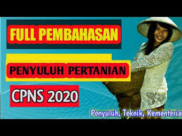 Skb Penyuluh Pertanian Cpns 2020 Full Pembahasan Youtube