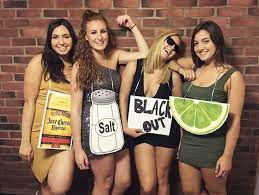 Halloween Group Outfit Tequila Salt Lime And Blackout Halloween Costume Outfits Halloween Outfits Halloween Costumes