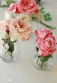 Create Real Like Silk Flower Arrangements With Clear Vases Fake Flower Arrangements Flower Arrangements Simple Flower Arrangements Diy