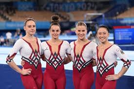 This is the second appearance of a refugee team in the summer olympics, with the team created prior to the 2016 games as a symbol of hope for all refugees in the world to make the world better aware of the magnitude of this crisis. Germany Women S Gymnastics Team Wear Unitards At Olympics Popsugar Fitness