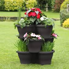 Start living healthy and add this pot to your home today. Garden Flower Pot Large Stackable Vertical Tripple Pocket Planter Self Watering Plant Pots Polypropylene 42 X 44 X 20 Cm Buy Online In Botswana At Botswana Desertcart Com Productid 125116354