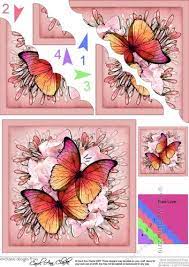 Gold rim, flower and cat tail pattern, scalloped top and foot, 6 inch vase, pressed glass mountainairevintage 5 out of 5 stars (741) $ 10. A Pair Of Beautiful Butterflies On A Floral Design A Lovely Quick Card With A Scalloped Corner Side Stac Flower Illustration Butterfly Flowers Card Patterns
