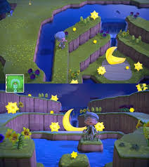 My Moon Shaped Lake Waterfall Area On Lunala Island Animalcrossing Animal Crossing Animal Crossing 3ds New Animal Crossing
