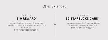 Check spelling or type a new query. Gap Banana Visa Card Mobile Wallet Bonus Get 40 For Using Card Through Apple Samsung Or Android Pay