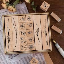 Because the two crafting methods harmonize together so seamlessly, it's easy to find stamps that have. 20 Pcs Floral Rubber Stamps For Card Making Diary Planner Bullet Journal Stamp Set Gift For Her Moral Of Flowers Stamp Set Planner Stamps Card Making