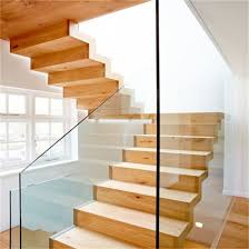 Curved staircase wooden staircases wooden stairs staircase ideas craftsman staircase stairways home stairs design railing design house design. China Simple Design Straight Wooden Staircase With Tempered Glass Railing Single Stringer Steel Stairs China Pvc Handrail Staircase Wood Staircase