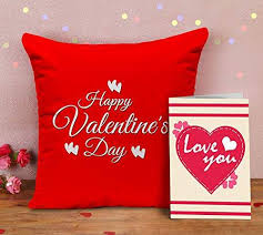 Valentines day gifts for wife. Buy Tied Ribbons Best Valentine Gift For Boyfriend Love Girlfriend Wife Husband Printed Cushion With Filler And Greeting Card Features Price Reviews Online In India Justdial