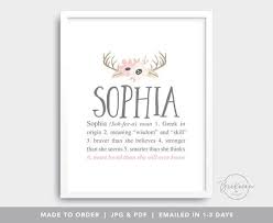 Boho Antlers Baby Girl Name Art Printable Tribal Nursery Wall Etsy In 2021 Baby Girl Names Baby Name Art Printed Baby Shower