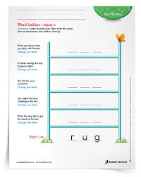 Use with students in the within word pattern stage. Word Ladder Short U Activity Download Sadlier School