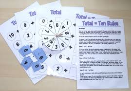 Use on an a4 page and hang or cut around your letters for solid black lettering. Total Ten Game For Learning Numbers That Add To Ten