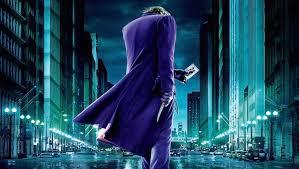 Joker batman ledger smile heath ledger knife blood scar suit grey background film. The Joker Wicked Evil Batman Knife Card Carros Villian City Purple Clothes Hd Wallpaper Peakpx