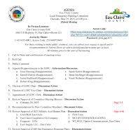 AGENDA Eau Claire County Local Emergency Planning Committee ...