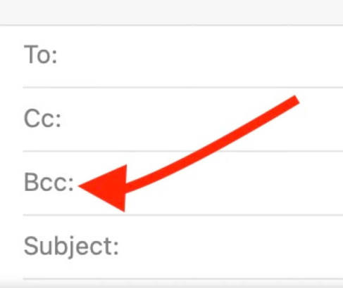 Using BCC to reduce email replies and protect privacy in group emails