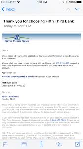 We want to do what we can to help you guard against disclosure of personal or financial information that could lead to unauthorized use of your account or to. Fifth Third Bank 5 3 Approval Myfico Forums 4706834