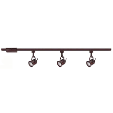 Hampton Bay 3 Light Antique Bronze Linear Track Lighting Kit Ec8715abz The Home Depot