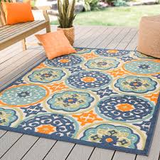 Titania flatweave orange indoor/outdoor area rug. Winston Porter Southington Oriental Blue Orange Indoor Outdoor Area Rug Reviews Wayfair