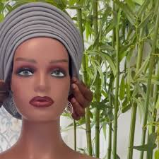 Handmade African Turban Gele Headwrap, Auto Gele, One Size Fits Most Heads,  Colorful Head Tie for Women