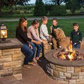 I have an ep henry fire pit that we ran a gas line to where we did the first option. Cast Stone Wall Square Fire Pit Kit Archives Ep Henry