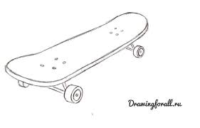 Нарисовать скейт