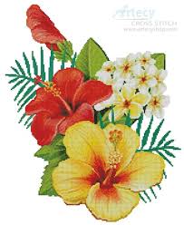 See more ideas about cross stitch patterns, cross stitch, stitch patterns. Artecy Cross Stitch Hibiscus Arrangement 2 Cross Stitch Pattern To Print Online