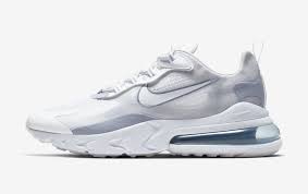 Nike Air Max 270 React Pure Platinum Indigo Fog Ct1265 100 Release Date Sbd In 2020 Nike Air Max Nike Air Air Max