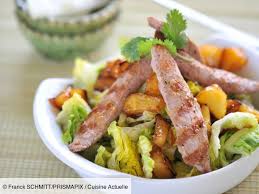 Salade De Canard A La Pomme Caramelisee Recettes Recette Recettes De Cuisine Salade Recette Aiguillette De Canard