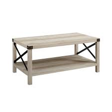4.5 out of 5 stars. Sophie Rustic Farmhouse X Frame Coffee Table White Oak Saracina Home Target