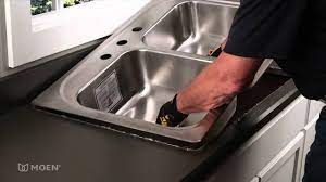 Lamona calaggio matt black mixer tap. How To Install A Stainless Steel Drop In Sink Moen Installation Video Youtube