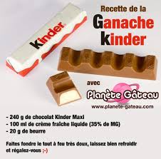 Blog Planete Gateaula Ganache Kinder Recette Facile Pour Vos Gateaux Cake Design Chocolat Kinder Ganache Recette De Ganache