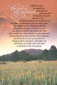 The lord is my shepherd; Standard Funeral Bulletin The Lord Is My Shepherd