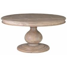 For large groups of eight, you'll want to take a trip back up to the top of this post for the 72 inch round oak option pictured there. Farmhouse Rustic 60 Inches Dining Tables Birch Lane