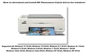 Hp photosmart c4580 printer driver was presented since february 6, 2018 and is a great application part of printers subcategory. How To Download And Install Hp Photosmart C4270 Driver Windows 10 8 1 8 7 Vista Xp Youtube