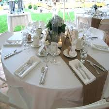 Image Result For What Size Overlay For A 60 Round Table Burlap Table Runners Wedding Round Wedding Tables Table Runners Wedding